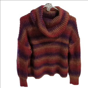 ( 236 ) MOSSIMO SUPPLY CO, LONG SLEEVES COWL NECKLINE CROPPED SWEATER SIZE SMALL